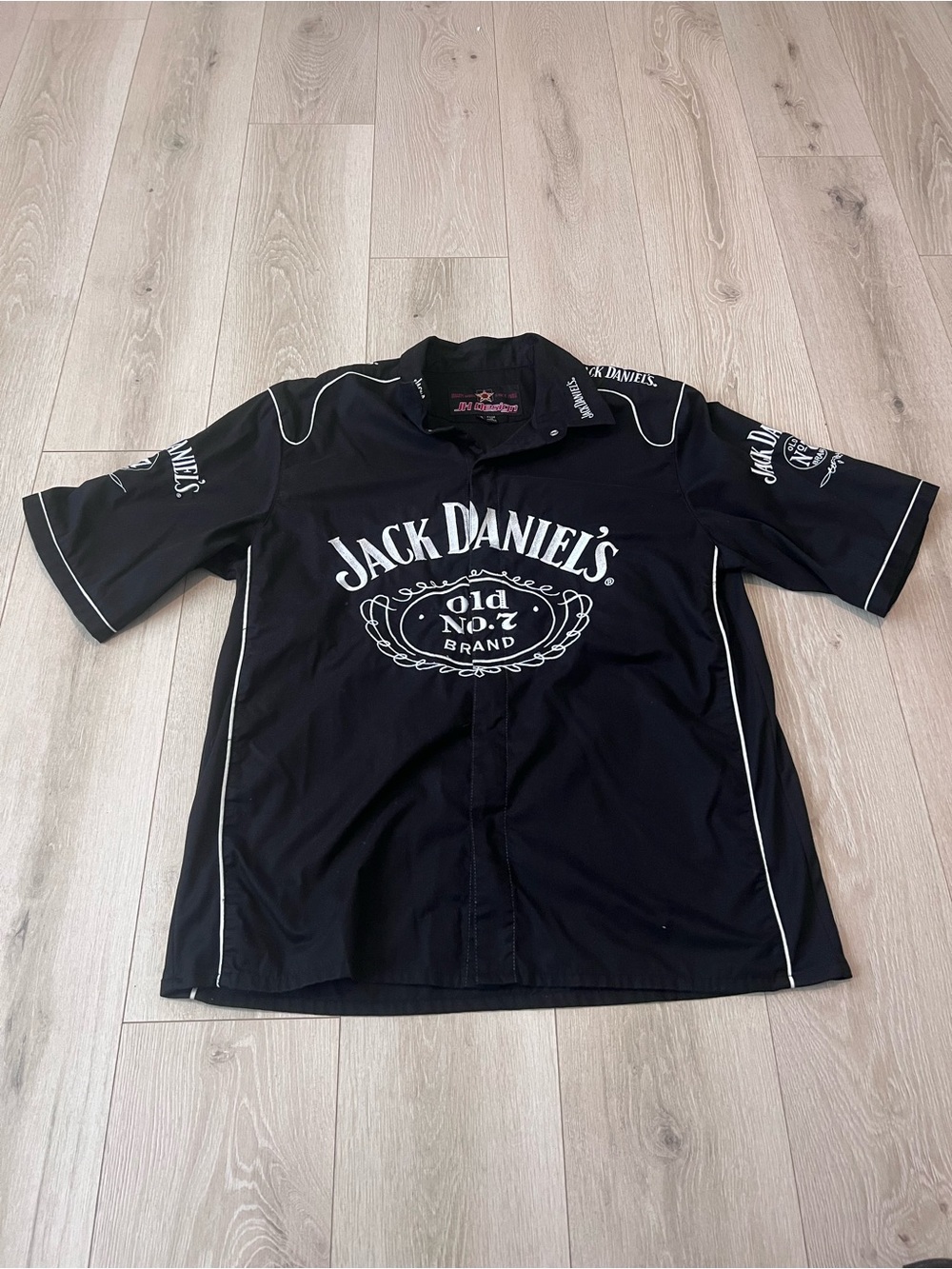 Jack Daniels Black Logo Short-Sleeve Polo
